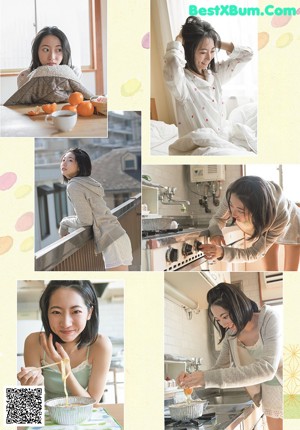A woman laying on a bed reading a book.
